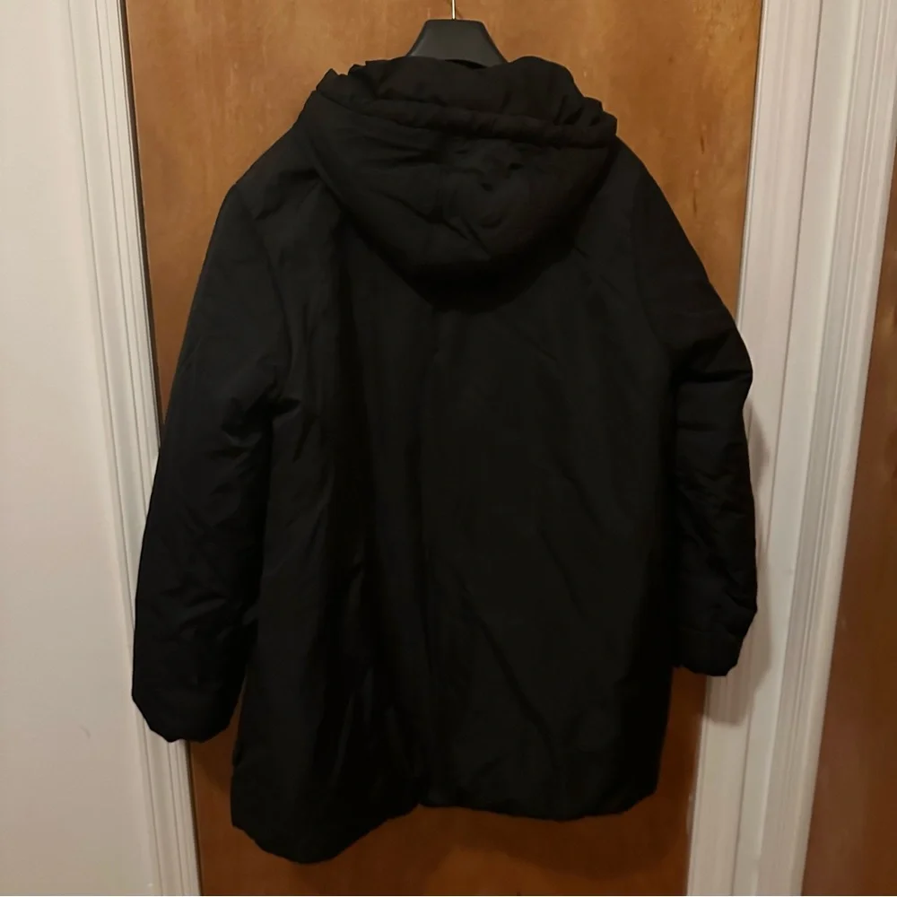 Ganni Black Puffer Midi Jacket/Parka - Picture 4 of 6